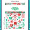 Sinmoe 2 Pack 100 ft Christmas Cellophane Wrap Set Include Long x 16 in Wide Cellophane Wrap Roll with 40 Pull Bows, Christmas Flower Gift Baskets Arts Crafts Party Supplies view 4