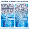 Nuogo 10 Pcs Commercial Mop Head Replacement Floor Cleaning Wet Heavy Duty Commercial Mop Refills General Cleaning(27.6 Inch,White, Blue) view 3