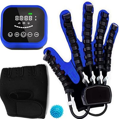 FXNFXLA Rehabilitation Robot Gloves, Stroke Hand Splint Assistive Training Equipment, Help Your Fingers Get Back to Good Health(Size:XXL Code,Color:Right Hand)
