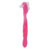False Teeth Brush, Teeth Cleaning for Elderly, Portable Plaque, Dirt Removal, Denture Gift Home, Travel, Manual Brushes pro(Pink) view 1