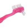 False Teeth Brush, Teeth Cleaning for Elderly, Portable Plaque, Dirt Removal, Denture Gift Home, Travel, Manual Brushes pro(Pink) view 2