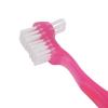 False Teeth Brush, Teeth Cleaning for Elderly, Portable Plaque, Dirt Removal, Denture Gift Home, Travel, Manual Brushes pro(Pink) view 3