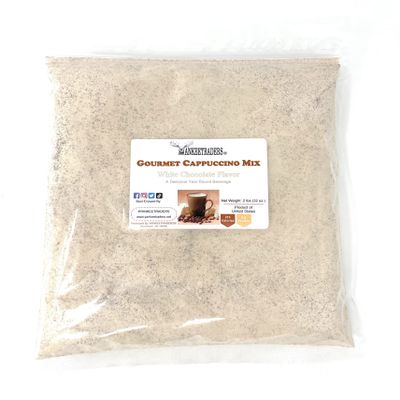 YANKEETRADERS White Chocolate Instant Cappuccino Mix, 2 Pounds (Make Hot or Iced or Frozen)