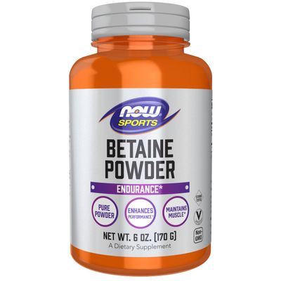 Now Sports Nutrition, Betaine Powder, Endurance*, Pure Powder, Enhances Performance*, Maintains Muscle*, 6 oz (170 g)