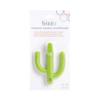 Bizzu Silicone Teether Toothbrush for Infants, Cactus Baby Gum Massager with Multiple Textures, BPA-Free Food-Grade Silicone, Dishwasher & Freezer Safe, Green view 1
