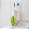 Bizzu Silicone Teether Toothbrush for Infants, Cactus Baby Gum Massager with Multiple Textures, BPA-Free Food-Grade Silicone, Dishwasher & Freezer Safe, Green view 2