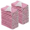 22 Pack Kitchen Dish Cloths, Reusable Dish Towels, Nonstick Oil Washable Fast Drying, Super Absorbent Coral Velvet Cleaning Cloths for Cleaning Tableware, Kitchen, Bathroom (Purple-grey10" x 6") view 1