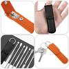 FOMIYES 4sets Stainless Steel Ear Cleaning Spoons Practical Ear Wax Removal Tools Elegant and Pouches for Safe Comfortable Use view 2