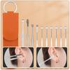 FOMIYES 4sets Stainless Steel Ear Cleaning Spoons Practical Ear Wax Removal Tools Elegant and Pouches for Safe Comfortable Use view 3