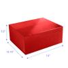 CECOBOX - Valentine Gift Boxes with Lids for Presents 13''x10.75''x5.5'' - Glossy, Collapsible Magnetic Closure Gift Box - Groomsmen & Bridesmaid Proposal Boxes, Wedding, PR, Birthdays, Holidays (Red) view 2
