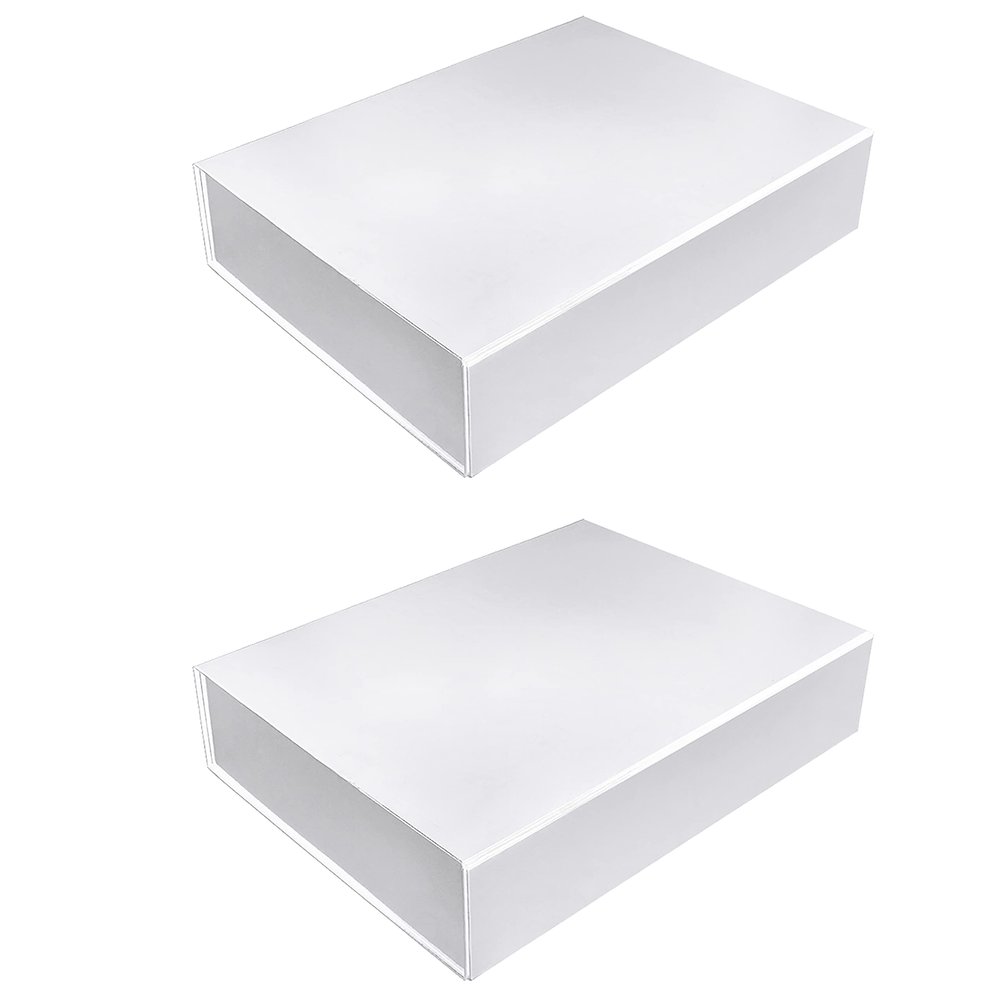 CECOBOX - Gift Boxes with Lids for Presents 14.3x10.75x3 - Glossy, Collapsible Magnetic Closure Gift Box - Groomsmen & Bridesmaid Proposal Boxes, Wedding, PR, Birthdays, Holidays