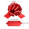 20 Pieces Christmas Pull Bows Red and Green Ribbon Bows with Metallic Luster and Metal Texture for Present Wrapping, Xmas, Wedding, Valentine's Day and Christmas Wreath Baskets, 5 inches (Red, Green) view 2