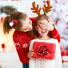 20 Pieces Christmas Pull Bows Red and Green Ribbon Bows with Metallic Luster and Metal Texture for Present Wrapping, Xmas, Wedding, Valentine's Day and Christmas Wreath Baskets, 5 inches (Red, Green) view 4