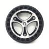 12inch Electric Wheelchair Rear Wheels Accessories, 12 1/2x2 1/4, Wheelchair Replacement Wheels Parts, Aluminum Alloy Hub, Honeycomb Solid Tires, Keyway: 6mm view 4