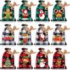 Shappy 24 Pcs Christmas Burlap Gift Bags, Small Treat Goody Bags with Drawstrings for Christmas, Featuring 12 Designs for Xmas and New Year Party Favors and Supplies(Stylish Style,7 x 5 Inch) view 1