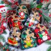 Shappy 24 Pcs Christmas Burlap Gift Bags, Small Treat Goody Bags with Drawstrings for Christmas, Featuring 12 Designs for Xmas and New Year Party Favors and Supplies(Stylish Style,7 x 5 Inch) view 4
