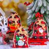 Shappy 24 Pcs Christmas Burlap Gift Bags, Small Treat Goody Bags with Drawstrings for Christmas, Featuring 12 Designs for Xmas and New Year Party Favors and Supplies(Beautiful Style,5.5 x 4 Inch) view 3
