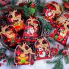 Shappy 24 Pcs Christmas Burlap Gift Bags, Small Treat Goody Bags with Drawstrings for Christmas, Featuring 12 Designs for Xmas and New Year Party Favors and Supplies(Beautiful Style,5.5 x 4 Inch) view 4