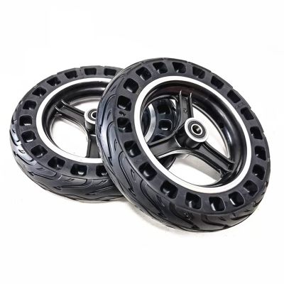 10x2, Wheelchair Front Wheel Accessories, 10inch Electric Wheelchair Replacement Wheels, Honeycomb Solid Tire, Suitable for Most Electric Wheelchairs, Bearing: 12mm1 Pair