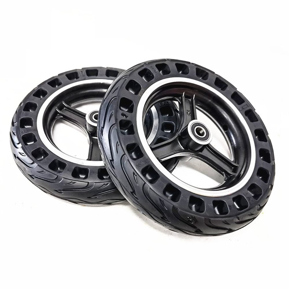 10x2, Wheelchair Front Wheel Accessories, 10inch Electric Wheelchair Replacement Wheels, Honeycomb Solid Tire, Suitable for Most Electric Wheelchairs, Bearing: 12mm1 Pair