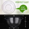 Thenshop 250 Pcs Clear Dessert Bowls Bulk 9 oz Disposable Hard Plastic Round Party Serving Bowls for Salad Soup Ice Cream Snack Appetizer Catering Birthday Wedding Picnic Home Event Supplies view 2