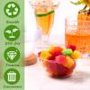 Thenshop 250 Pcs Clear Dessert Bowls Bulk 9 oz Disposable Hard Plastic Round Party Serving Bowls for Salad Soup Ice Cream Snack Appetizer Catering Birthday Wedding Picnic Home Event Supplies view 3