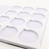 Black Folded PU Leather EVA Lined Foam 12 Pcs Sun Glasses Place Lens Display Case Tray Box Optical Tool 380X285x18mm view 1
