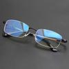 DIBAKO Blue Light Blocking Reading Glasses HD Ultra Light Eyeglasses Square Half Frame Computer Readers Black Frame Eyewear (Size : +1.00) view 1