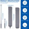 Retractable Gap Dust Cleaner Cleaning Tools with 2 Microfiber Dusting Cloths Long Handle 60inches Washable and Retractable Duster Brush for Cleaning Under Appliances Furniture Couch Fridge view 2