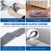 Retractable Gap Dust Cleaner Cleaning Tools with 2 Microfiber Dusting Cloths Long Handle 60inches Washable and Retractable Duster Brush for Cleaning Under Appliances Furniture Couch Fridge view 4