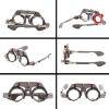 Adjustable Trial Frame,Optical Trial Lens Frame,PD 54-70mm Pure Titanium Optical Trial Eye Optometry Lens Frame Adjustable interpupillary Distance Lens Frame(Color:Grey,Size:54-70mm) view 2