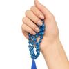 Amazing Gemstone Blue Aventurine Buddhist Prayer Beads Japa Mala with 108 Meditation Beads (Hand Knotted) view 4