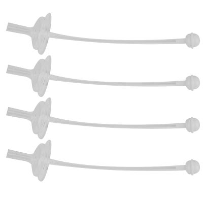 Jerliflyer 4pcs Bottle straws, hydrojug straw wide mouth silicone gravity ball design baby replacement no leakage drinking tools For 5cm/1.96inch Diameter Only