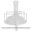 Jerliflyer 4pcs Bottle straws, hydrojug straw wide mouth silicone gravity ball design baby replacement no leakage drinking tools For 5cm/1.96inch Diameter Only view 2