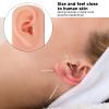 Silicone Ear Model, 3Pcs Silicone Ear Model Soft Flexible Right Ear 3 Colors Easy to Use Reusable Human Ear Model Simulated Ear for Ear Piercing Training and Earrings Display view 2