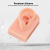 Silicone Ear Model, 3Pcs Silicone Ear Model Soft Flexible Right Ear 3 Colors Easy to Use Reusable Human Ear Model Simulated Ear for Ear Piercing Training and Earrings Display view 3