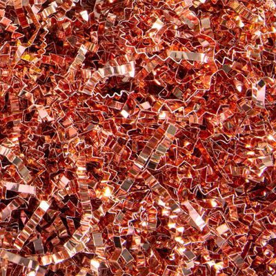 Keoferlo Box Stuffing Gift Basket Filler 1/2 LB Crinkle Cut Baskets Shredded Rose Gold Paper Grass for Easter Packing Shipping Decorations