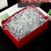 Keoferlo Crinkle Paper Filler Gift Box Filler 1/2 LB Easter Box Baskets Stuffing Cut Shredd Silver Grass for Valentine Day Gift Baskets Packing Shipping Decorations Wrappings view 2