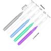 EasyHonor Braces Brush for Cleaner Interdental Brush Toothpick Dental Tooth Flossing Head Oral Dental Hygiene Flosser Toothpick Cleaners Tooth Cleaning Tool (5 Cool Colors,75pcs) view 3