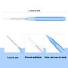EasyHonor Braces Brush for Cleaner Interdental Brush Toothpick Dental Tooth Flossing Head Oral Dental Hygiene Flosser Toothpick Cleaners Tooth Cleaning Tool (5 Cool Colors,75pcs) view 4