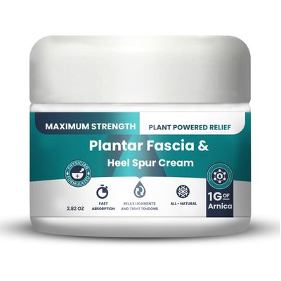 M PAIN MANAGEMENT TECHNOLOGIES Plantar Fasciitis And Heel Spur Cream By PMT - Cream For Foot Relief. High Concentration of Arnica; Vitamin B6, MSM, Glucosamine - To Soothe and Relieve - 2.82 OZ