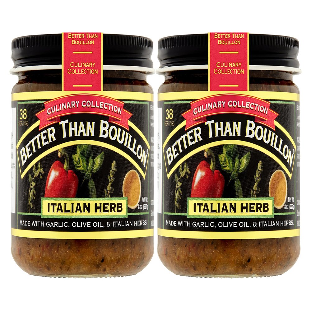 Better Than Bouillon Culinary Collection Base, Italian Herb Base, Contains 38 Servings Per Jar, 8-Ounce Glass Jar (Pack of 2)