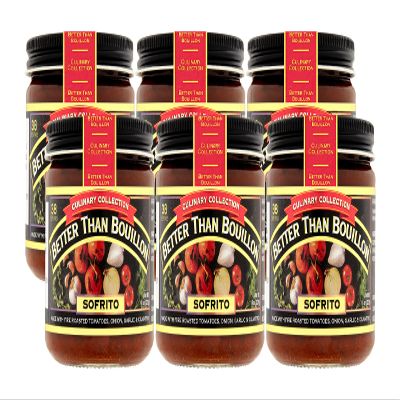 Better Than Bouillon Culinary Collection Base, Sofrito Base, Contains 38 Servings Per Jar, 8-Ounce Glass Jar (Pack of 6)