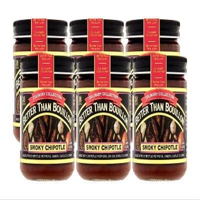 Better Than Bouillon Culinary Collection Base, Smoky Chipotle Base, Contains 38 Servings Per Jar, 8-Ounce Glass Jar (Pack of 6)