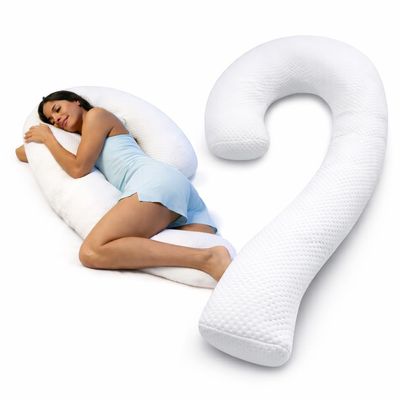 Contour Swan Original Body Pillow | Cozy, Huggable Pillow for Back, Hip, Knee, and Leg Relief | Total Comfort and Support for Side Sleepers | As Seen on TV