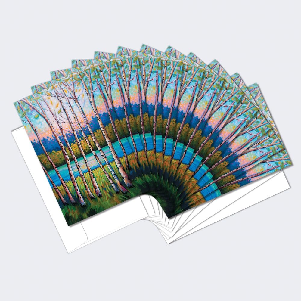 Tree-Free Greetings - All Occasion Cards - Artful Designs - 12 Cards + White Envelopes - Made in USA - 100% Recycled Paper - 4"x6" - Hope Springs Eternal (FS64171)