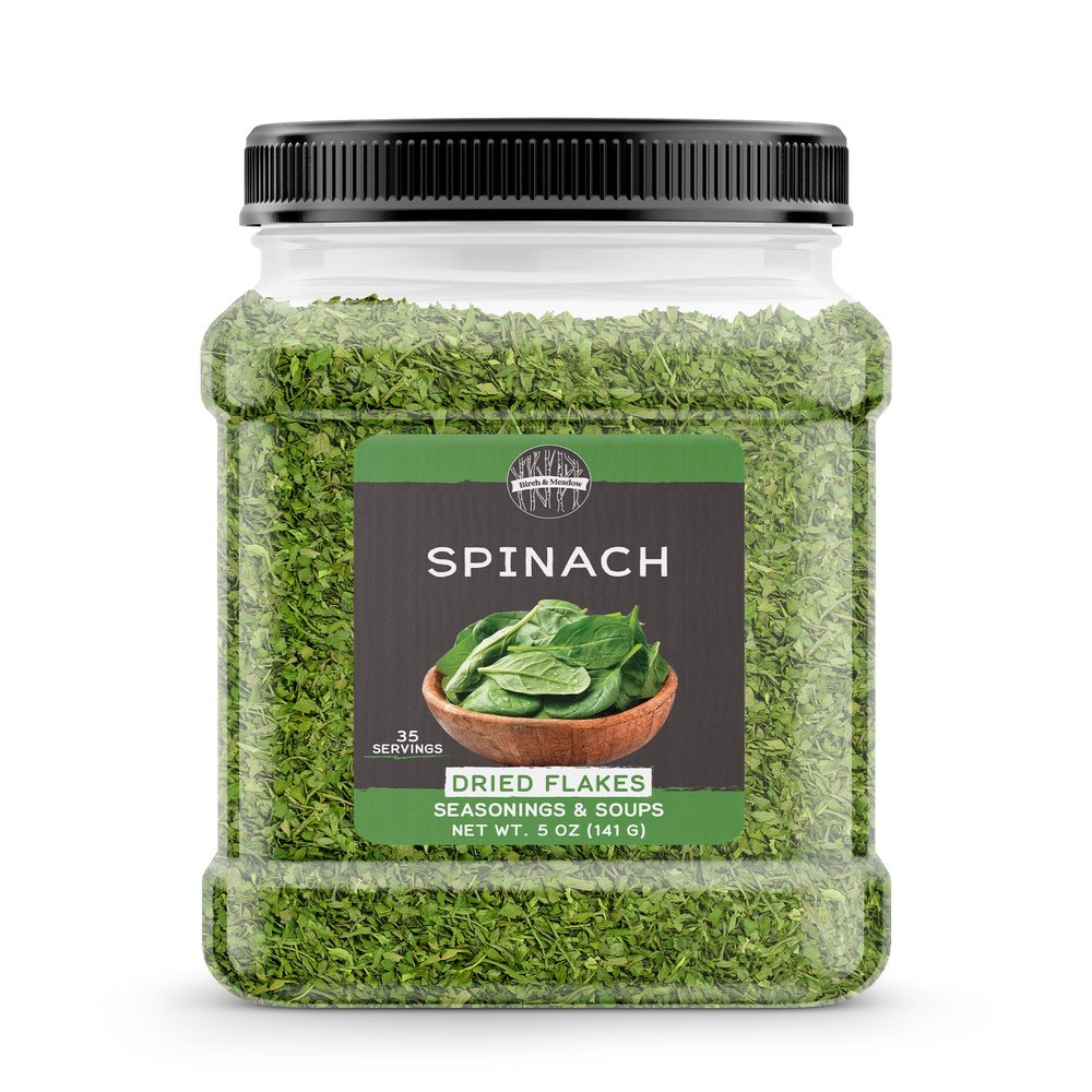 Birch & Meadow 5 oz of Spinach Flakes, Seasonings & Soups, Grains & Breads