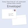 Tree-Free Greetings - All Occasion Cards - Artful Designs - 12 Cards + White Envelopes - Made in USA - 100% Recycled Paper - 4"x6" - Pace of Nature (FS61527) view 3