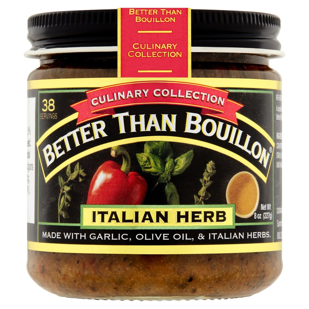 Better Than Bouillon Culinary Collection Base, Italian Herb Base, Contains 38 Servings Per Jar, 8-Ounce Glass Jar (Pack of 1)