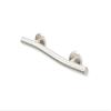 18 Wave-Shaped Grab Bars for Shower in 1.25 Dia, Right Handed | ADA Handicap Grab Bars for Seniors Can Hold up to 500 lbs | Grab Bars for Wall in Brushed Finish view 1